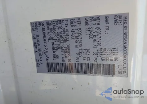 2019 Infiniti Qx60 Luxe from USA, damaged, VIN 5N1DL0MN3KC525386